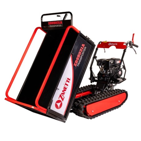 Motocarriola a benzina ZANETTI ZBS5031A 196cc cingolata 4 rulli portata 500kg