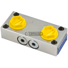 blocchetto valvola doppia 120 bar COMPATIBILE - 84233 | Newgardenstore.eu