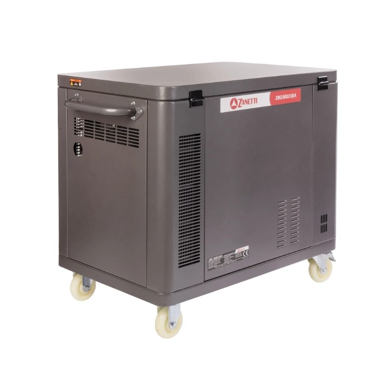 ZANETTI ZBG8003SEA 459cc single-phase three-phase silent petrol generator 230V 400V