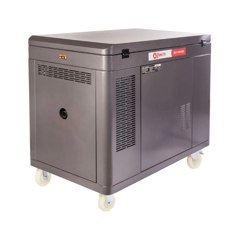 Generatore benzina silenziato ZANETTI ZBG11003SEA 679cc monofase trifase 230V 400V