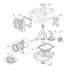 CRANKSHAFT SUMEC SV150 ORIGINAL STIGA - 118550361/0