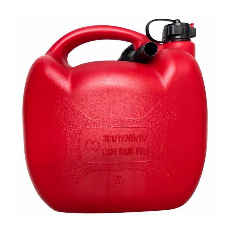 Bidon de carburant en plastique AMA 10L avec bec verseur flexible