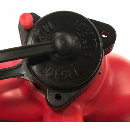 AMA 10L plastic fuel can with flexible spout