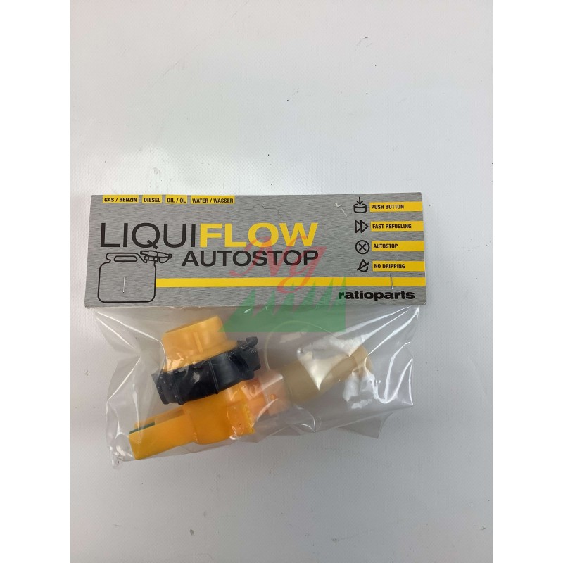 Nozzle for filling autostop gasoline mixture tank for chainsaw mower