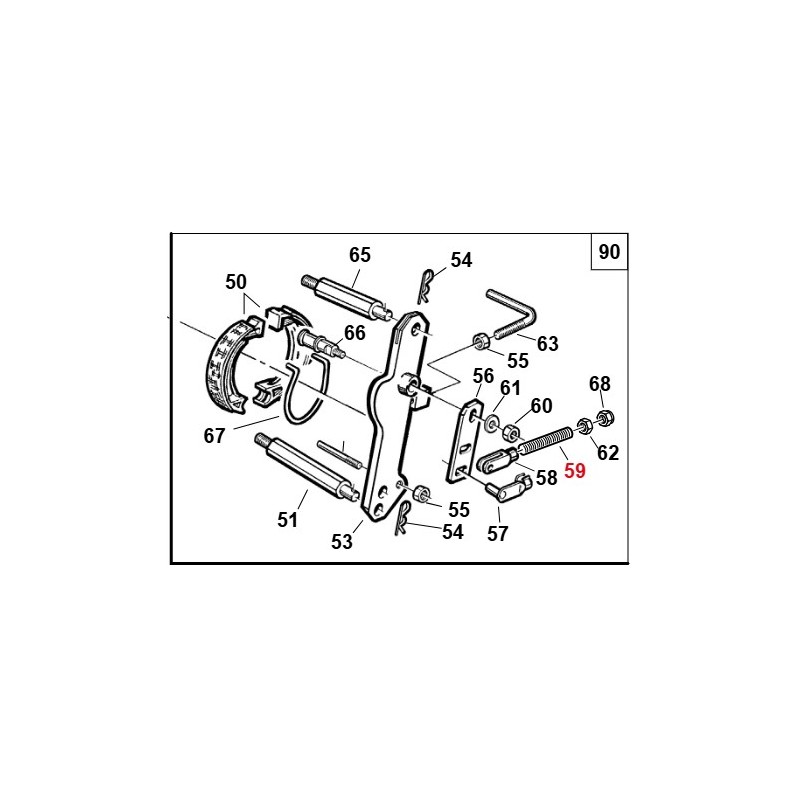 Vite M6x70 trattorino tagliaerba TURBO1 ORIGINALE GIANNI FERRARI 00.96.04.0115