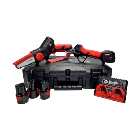 Kit de podadora CS 22-04 tijera PS 23-25 MÁS RÁPIDO AZUL PÁJARO con 3 baterías 12.6 V | Newgardenstore.eu