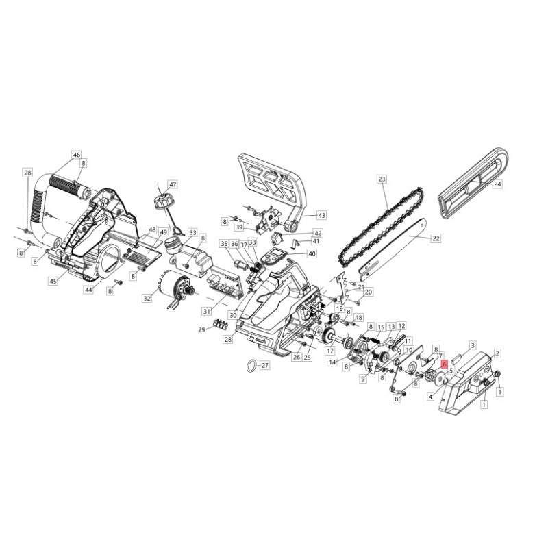 Chainsaw sprocket PCS22-06 THCS22-07 ORIGINAL BLUEBIRD 3020710004000