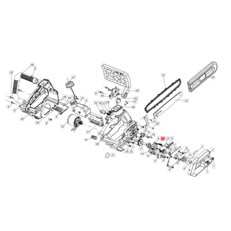 THCS22-07 Kettensägenfilterfeder ORIGINAL BLUEBIRD 3070000270000 | Newgardenstore.eu