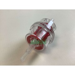 Transparent plastic petrol fuel filter red mesh cartridge | Newgardenstore.eu