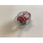 Filtro carburante benzina GASOLIO in plastica trasparente rosso cartuccia in rete