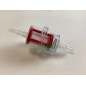 Filtro carburante benzina GASOLIO in plastica trasparente rosso cartuccia in rete