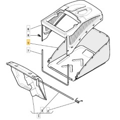 ORIGINAL STIGA AL646SB grass cutter collection bag 181002196/0