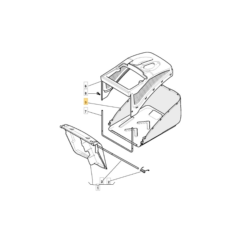 Bolsa de recogida para cortadora de césped ORIGINAL STIGA AL646SB 181002196/0