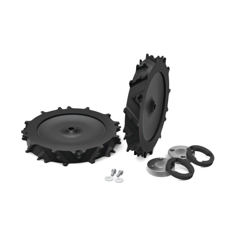 Kit de mise à niveau pour 10 tondeuses à gazon robotisées STIHL iMOW EVO pour une plus grande mobilité hors route.