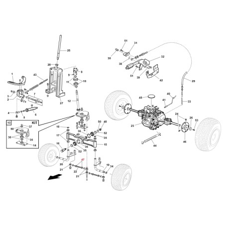 Tuerca M10 UNI5589 para tractor cortacésped ORIGINAL GIANNI FERRARI 00111150022 | Newgardenstore.eu