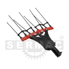 Testa di ricambio abbacchiatore a pettine PRO.TOP attacco quadrato 5,3mm