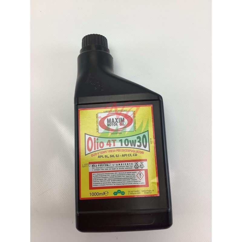 Engine oil 4T 10W30 1Lt 4-stroke lubricant lawnmower tractor 320140