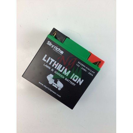 Batería de litio para tractor de césped SKYRICH capacidad 22Ah tensión 12V | Newgardenstore.eu