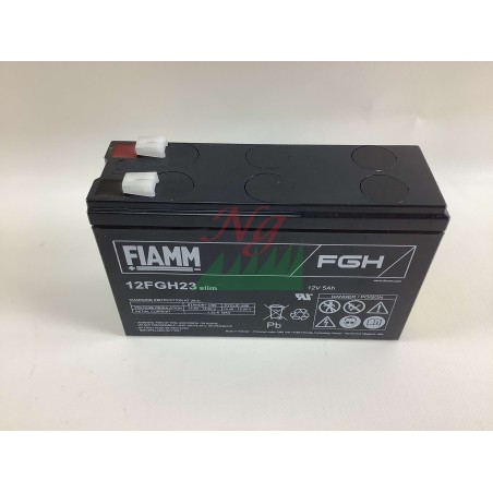 FIAMM 12FGH23 Batería sellada de plomo 12V 5,0 Ah para tractor | Newgardenstore.eu