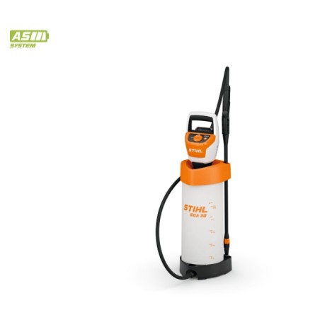 Pulverizador a batería STIHL SGA30 de 11 V, capacidad de 5 L, presión de 1,5 a 2,5 bares | Newgardenstore.eu