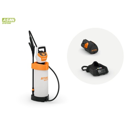 Pulverizador a batería STIHL SGA30 de 11 V, capacidad de 5 L, presión de 1,5 a 2,5 bares