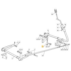 ORIGINAL STIGA 125840003/0 lawn tractor deck lever connection tie rod | Newgardenstore.eu