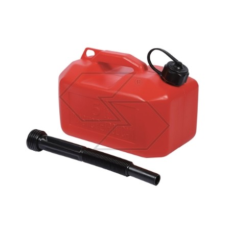Bidon de mélange de carburant en polyéthylène renforcé 5 L avec bec verseur | Newgardenstore.eu