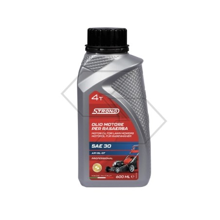 Aceite de motor SAE-30 STRONG 600 ml Cortacéspedes de motor de 4 tiempos excelente lubricación | Newgardenstore.eu