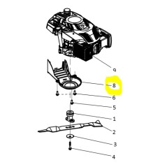 Cubierta de correa para cortacésped AMA 84989 ORIGINAL para cortacésped LT525H
