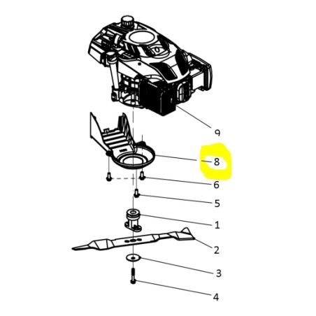 Cache-courroie de tondeuse à gazon AMA 84989 d'origine pour tondeuse à gazon LT525H | Newgardenstore.eu
