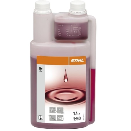 Olio miscela con dosatore motore 2 tempi ORIGINALE STIHL 1 L per 50 L di benzina | Newgardenstore.eu
