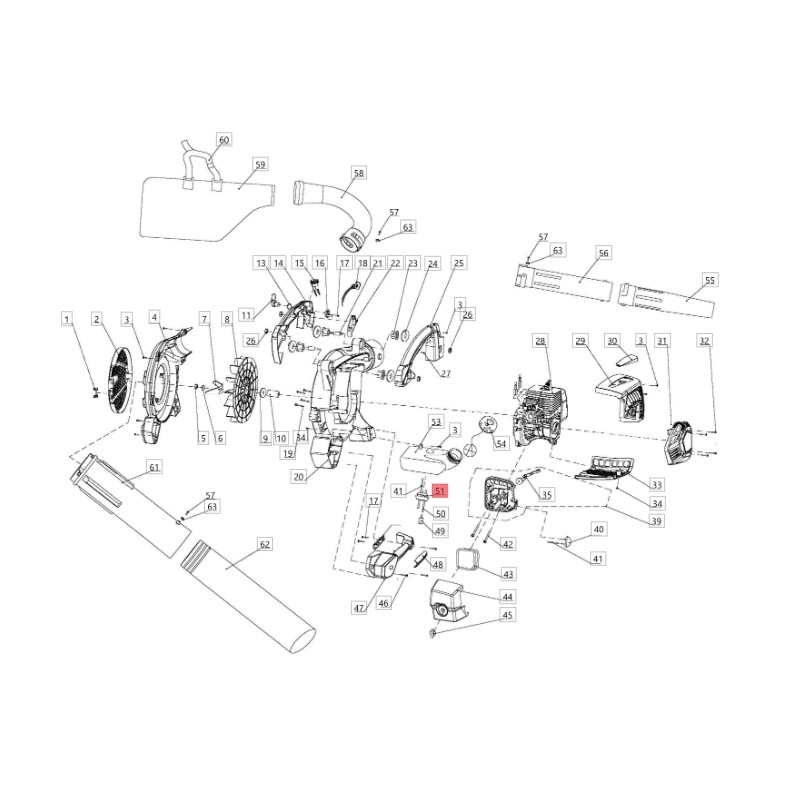 Œillet de tuyau de soufflage ORIGINAL BLUE BIRD BLV281 02080030025