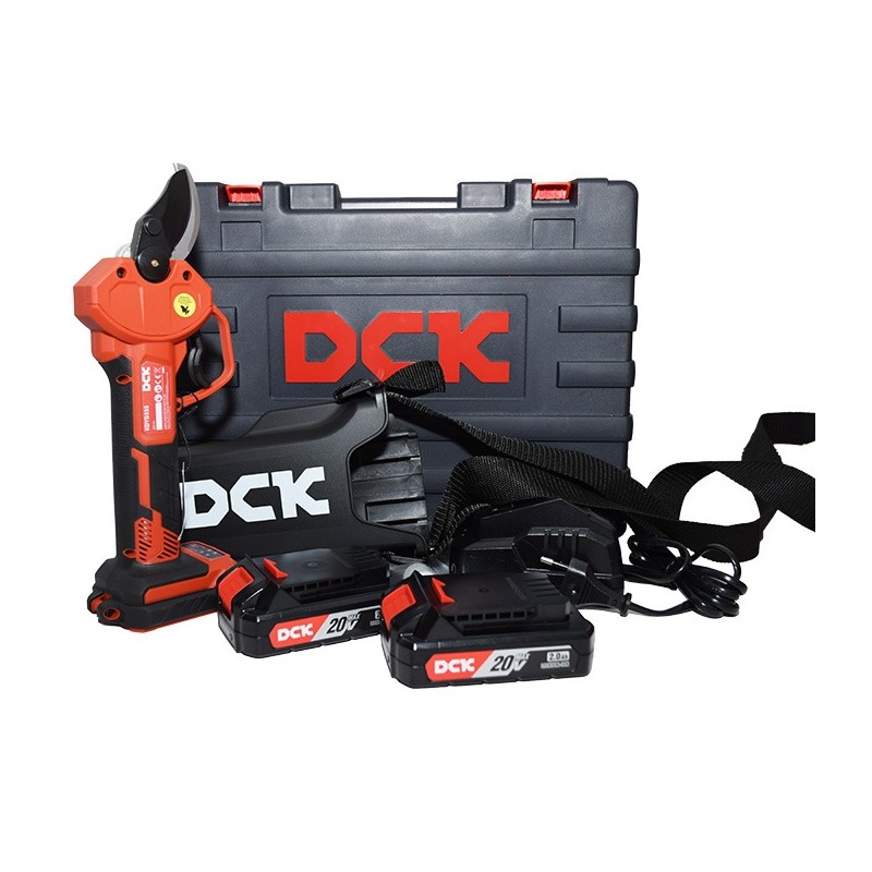 DCK KDYD35S 20V pruning shears with 2 batteries and charger