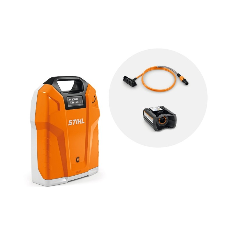 STIHL AR2000L battery with AR L connection cable and AP adapter included
