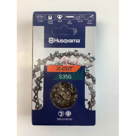 HUSQVARNA X-CUT S35G Chainsaw Chain, 50cm Bar, .325" Pitch, 80 Links | Newgardenstore.eu