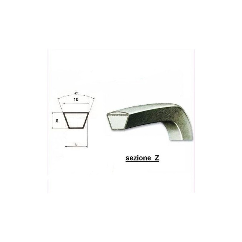 Courroie trapézoïdale pour tondeuse à gazon compatible mitsubishi 630215 Z21,5