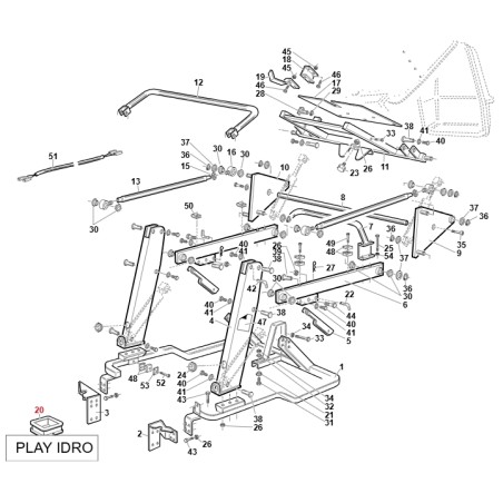 Bocchettone aspirazione trattorino rasaerba ORIGINALE GIANNI FERRARI 95125200000 | Newgardenstore.eu