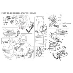 Tapa de interruptor de tractor cortacésped ORIGINAL GIANNI FERRARI 00111970159 | Newgardenstore.eu