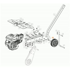 Stützrad für Motorhacke MH155K, ORIGINAL OLEOMAC L66151913