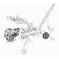 Rueda de soporte para motoazada MH155K, ORIGINAL OLEOMAC L66151913