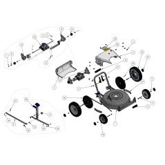 Hinterachse links PM46 (Tandem) ORIGINAL GRIN ASM-0019 | Newgardenstore.eu