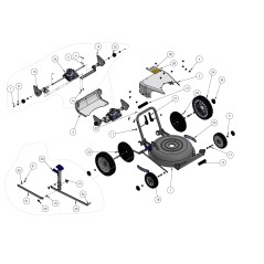 PM 281 Left Axle Kit + Bushings ORIGINAL GRIN ASM-0129 | Newgardenstore.eu