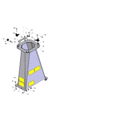 ANTI-VIBRATION MOUNTS - WASHER Ø 25 mm - HOLE Ø 8.5 - THICKNESS 5 mm ORIGINAL GRIN BCH-0148