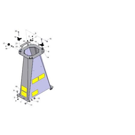 ANTI-VIBRATION MOUNTS - WASHER Ø 25 mm - HOLE Ø 8.5 - THICKNESS 5 mm ORIGINAL GRIN BCH-0148