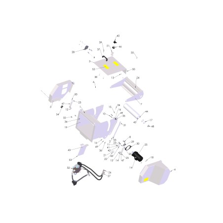 SUPPORT ANTIVIBRATOIRE Ø40 H20 - AXE M8X20 - TROU M8 ORIGINAL GRIN BCH-0149