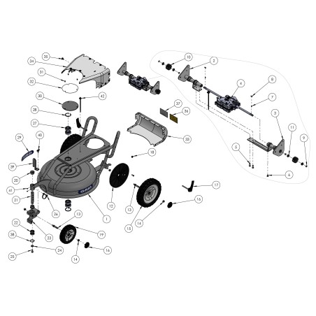 Albero ruota ant.SPM D25x133mm FE zincato ORIGINALE GRIN PRT-1133 (pic. n.21)