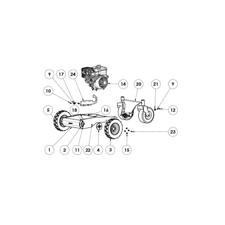 Telaio basamento BIOCH-100 ORIGINALE GRIN BCH-0568 (pic. n.1)