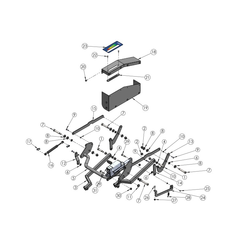 Actuator group + ORIGINAL GRIN ASM-0190 faston