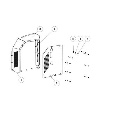 Front hood left BIOCH-150 ORIGINAL GRIN BCH-0442 | Newgardenstore.eu