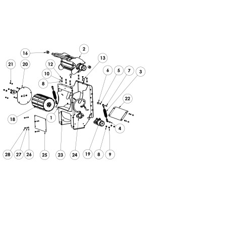 Fermeture à rouleau fixe 2 BIOCH-150 ORIGINAL GRIN BCH-0509 | Newgardenstore.eu